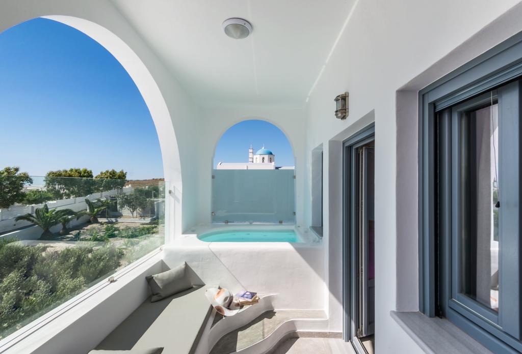 Aspronisi Luxury Villa With Caldera View 메갈로호리 객실 사진